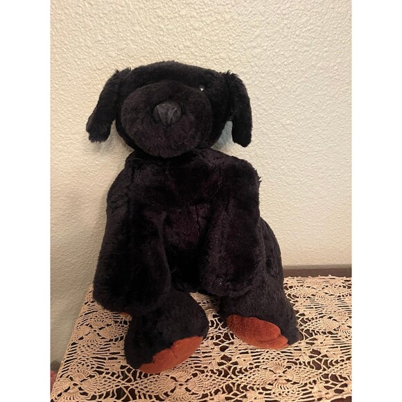 Rare Warm Whiskers Warming Black Labrador Plush - Picture 1 of 7